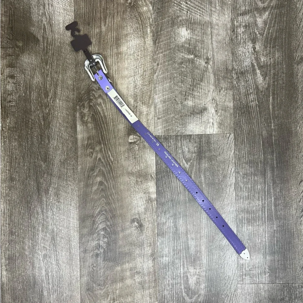 Nocona Purple Rhinestone Embellished Belt